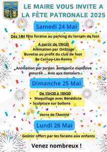 Affiche Fête Patronale 2025